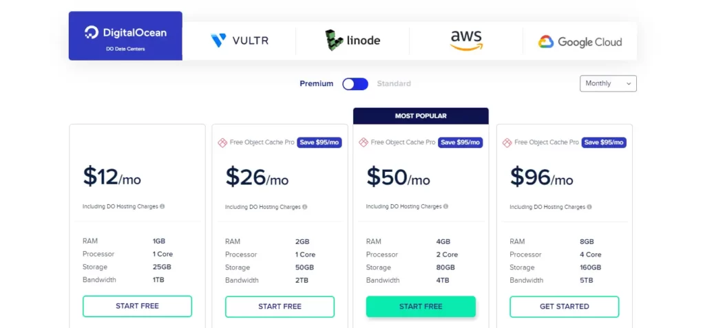 Cloudways Hosting Pricing