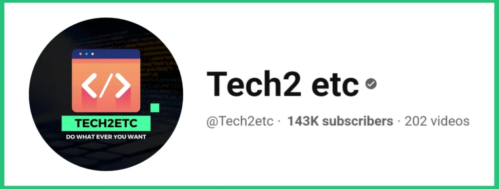 Tech2etc YouTube Subscribers